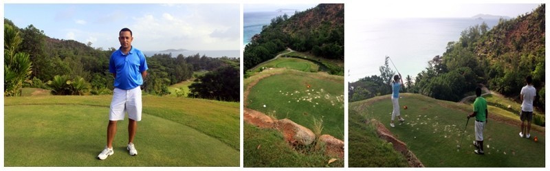 Le Lémuria est aussi mondialement réputé pour son magnifique golf signé Rodney Wright et Marc-Antoine Farry. Longeant l’anse Kerlan et bordé d’arbres tropicaux, il offre des paysages fantastiques qui justifient son surnom de" golf des dieux" (crédit photo David Raynal)