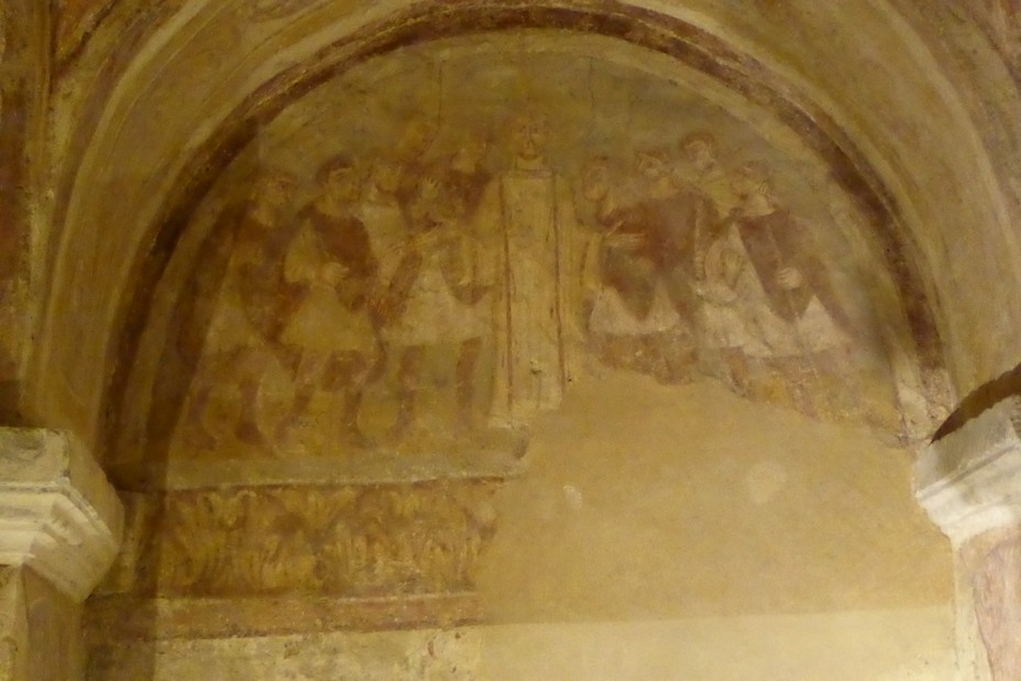Auxerre Fresques dans la crypte de l'Abbaye  Saint Germain @ C.Gary