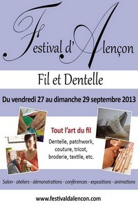Affiche du festival "Fil et dentelle"