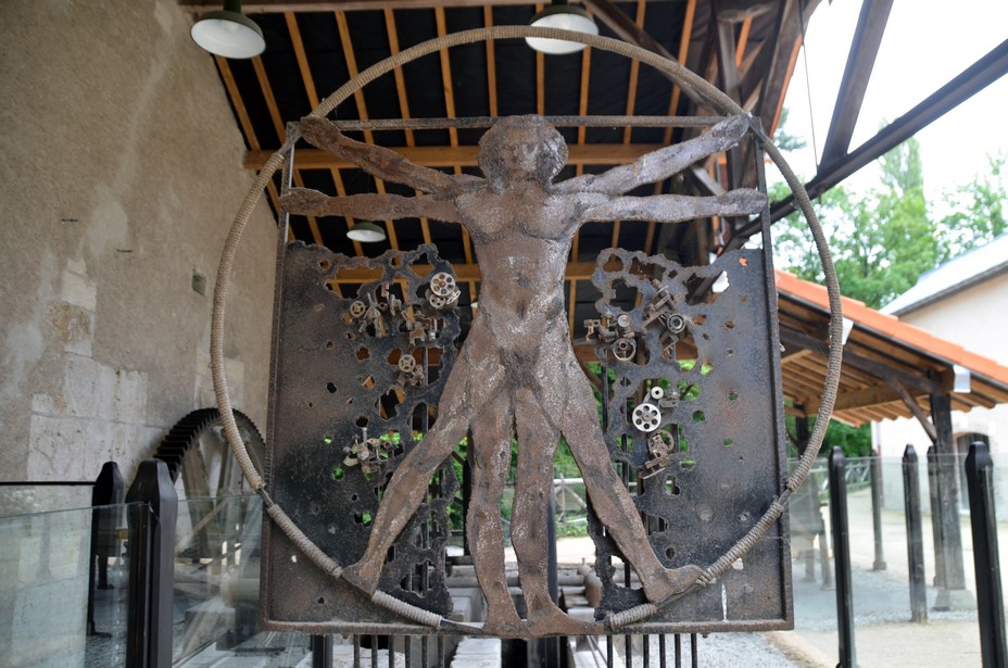 L'Homme de Vitruve Château de Clos Lucé - @ David Raynal. L'Homme de Vitruve Château de Clos Lucé - @ David Raynal.