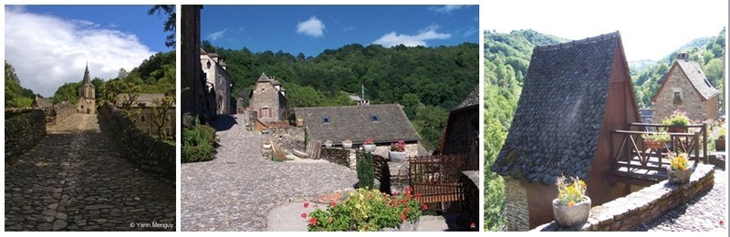 les maisons en pierre de Pays aux toitures de Lauzes (photos Yann Menguy)
