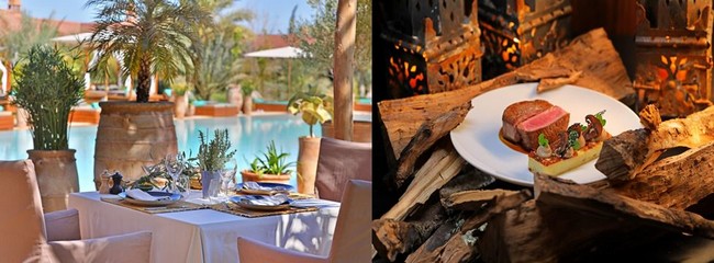 Déjeuner en bord de piscine @H des Remparts; et  Grillades au feu de bois dans le jardin @ H des R
