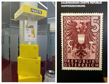 En Autriche, les timbres s’achètent aussi en pharmacie ! En Autriche, les timbres s’achètent aussi en pharmacie !