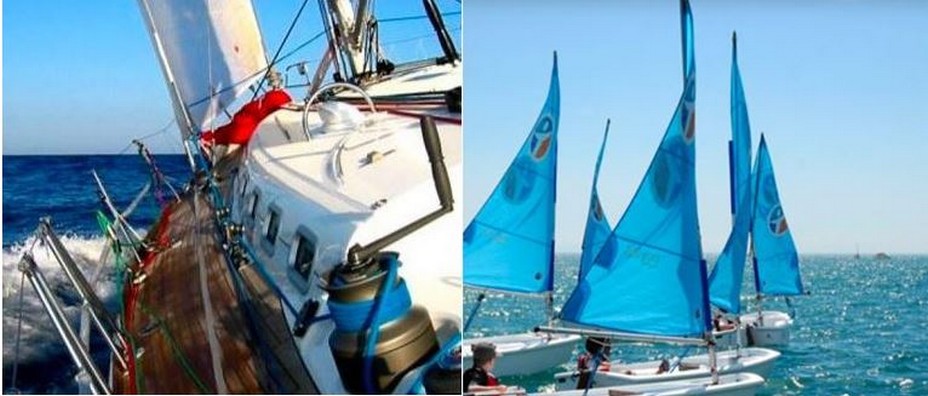 Activités voile,planches et location d'un bateau de plaisance. @Ecole nautique de Cap d'Agde