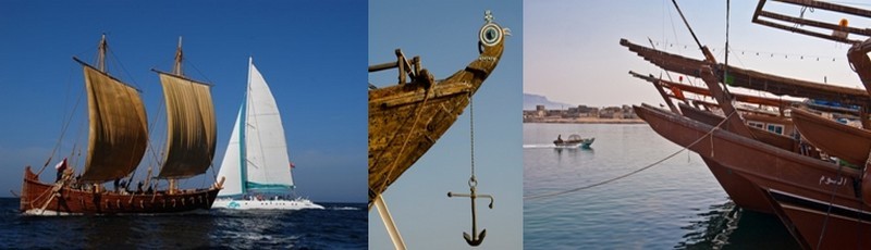 Aujourd’hui à Oman les époques se mêlent, les traditionnels boutres croisent au large les sardiniers et thoniers de dernière génération (Crédit photo Oman tourisme).