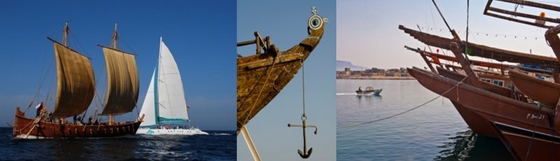 Aujourd’hui à Oman les époques se mêlent, les traditionnels boutres croisent au large les sardiniers et thoniers de dernière génération (Crédit photo Oman tourisme). Aujourd’hui à Oman les époques se mêlent, les traditionnels boutres croisent au large les sardiniers et thoniers de dernière génération (Crédit photo Oman tourisme).