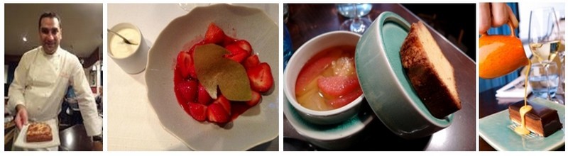 De gauche à droite : Thomas Boullault présente son fameux croque-monsieur; photos des desserts servis au Marloe dont la délicieuse salade de fruits (Photo DR) De gauche à droite : Thomas Boullault présente son fameux croque-monsieur; photos des desserts servis au Marloe dont la délicieuse salade de fruits (Photo DR)