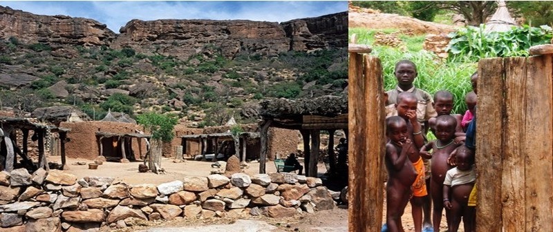 Campement dans le village de Youga Na à Bandiagara le pays Dogon au Mali (photos DR) Campement dans le village de Youga Na à Bandiagara le pays Dogon au Mali (photos DR)