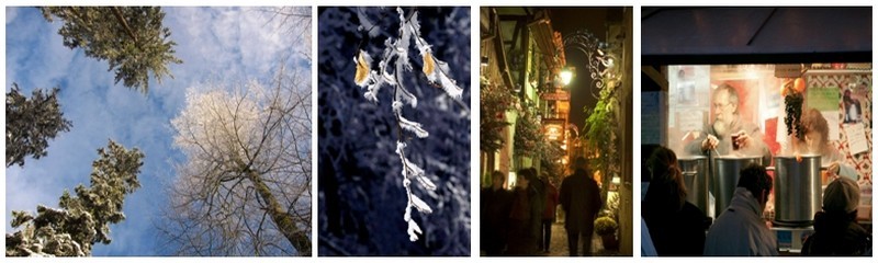 Les décors naturels et féériques complètent  les fêtes traditionnelles de Noël dans toute l'Alsace (Crédit photo CRT Alsace)