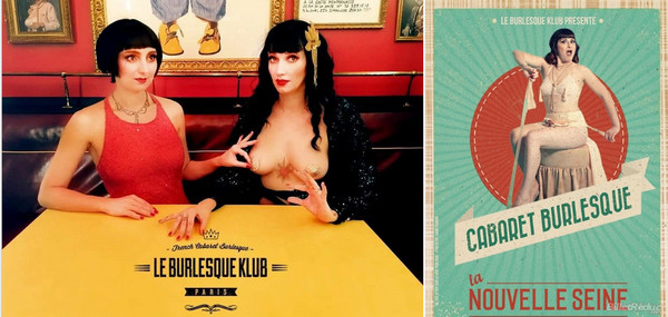 Les soeurs Papilles à l'affiche du spectacle Cabaret Burlesque à La Nouvelle Seine @ B.K.