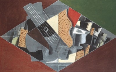 Georges Braque, Guitare et verre, 1917, huile sur toile ; 60,1 x 91,5 cm, Otterlo, Kröller-Müller Museum, © Coll.Kröller-Müller Museum, Otterlo, © Adagp, Paris 2013 Georges Braque, Guitare et verre, 1917, huile sur toile ; 60,1 x 91,5 cm, Otterlo, Kröller-Müller Museum, © Coll.Kröller-Müller Museum, Otterlo, © Adagp, Paris 2013
