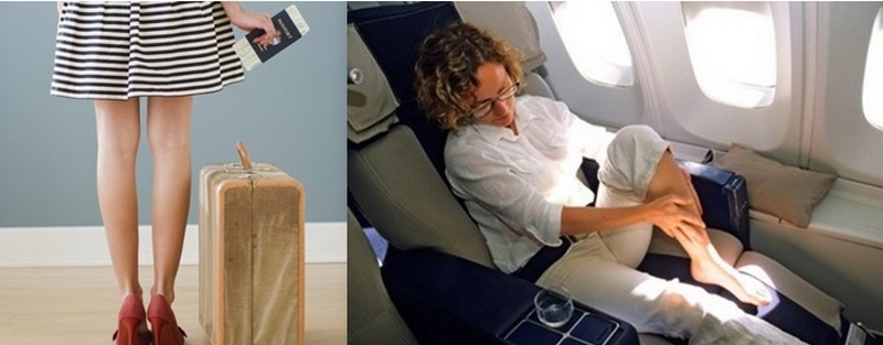 Faire de nombreux et parfois longs voyages en avion impose quelques règles afin d’éviter certains problèmes liés notamment au confort des jambes (Crédit Photos - Marie-Claire et Magazine de santé) Faire de nombreux et parfois longs voyages en avion impose quelques règles afin d’éviter certains problèmes liés notamment au confort des jambes (Crédit Photos - Marie-Claire et Magazine de santé)
