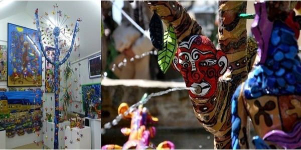 Leb s’inspire des peintres, des poètes et surtout de tout ce qui préoccupe notre époque et l’évolutions de ses repères (Crédit Photos : A gauche Catherine Gary; à droite Musée des Arts Naïfs de Laval) Leb s’inspire des peintres, des poètes et surtout de tout ce qui préoccupe notre époque et l’évolutions de ses repères (Crédit Photos : A gauche Catherine Gary; à droite Musée des Arts Naïfs de Laval)