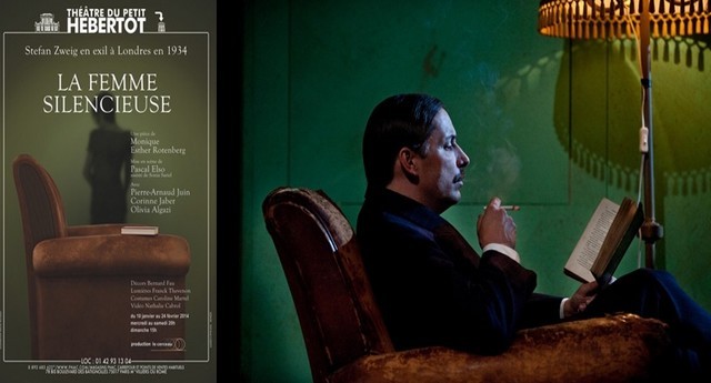 A droite Pierre-Arnaud Juin, dans le rôle de Stefan Zweig (Crédit photo Xavier Lahache) A droite Pierre-Arnaud Juin, dans le rôle de Stefan Zweig (Crédit photo Xavier Lahache)