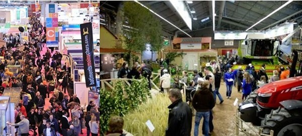 De gauche à droite : vue d'ensemble de la foule dans les allées du Salon; L'Odyssée Végétale permet de vivre une expérience unique : grâce à un dispositif de *réalité augmentée, les visiteurs seront plongés au cœur d’une exploitation agricole dont ils seront les acteurs. (Crédit Photo APFOUCHA/SIA 2014) De gauche à droite : vue d'ensemble de la foule dans les allées du Salon; L'Odyssée Végétale permet de vivre une expérience unique : grâce à un dispositif de *réalité augmentée, les visiteurs seront plongés au cœur d’une exploitation agricole dont ils seront les acteurs. (Crédit Photo APFOUCHA/SIA 2014)