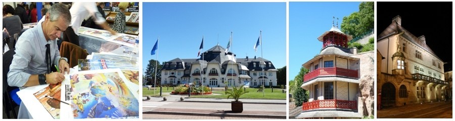 De gauche à droite : Le peintre-imagier Claire Arthur est associé aux Dîners Insolites.; La Rotonde et son théâtre à Thaon-les-Vosges (88) sont au programme des dîners du 21 au 23 novembre; L’Hôtel Colinet de la Salle (près de la Tour Chinoise) à Épinal (88) s’invite pour la première fois au festin (Crédit photos Bertrand Munier); Les Dîners Insolites s’exportent cette année en Franche-Comté à Luxeuil-les-Bains. (Crédit photo G. Pascal) De gauche à droite : Le peintre-imagier Claire Arthur est associé aux Dîners Insolites.; La Rotonde et son théâtre à Thaon-les-Vosges (88) sont au programme des dîners du 21 au 23 novembre; L’Hôtel Colinet de la Salle (près de la Tour Chinoise) à Épinal (88) s’invite pour la première fois au festin (Crédit photos Bertrand Munier); Les Dîners Insolites s’exportent cette année en Franche-Comté à Luxeuil-les-Bains. (Crédit photo G. Pascal)