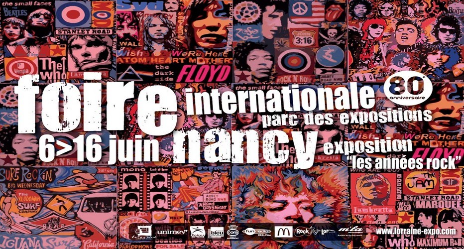 Affiche de La Foire Internationale de Nancy au diapason du Rock’n’roll. (Photo crédit D.R)