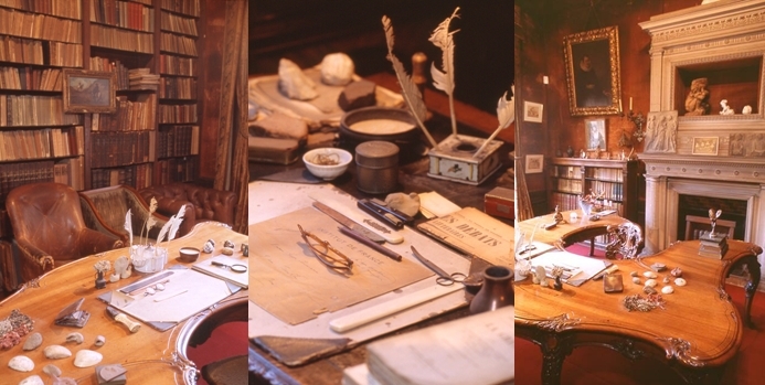 Différentes photos du bureau de Clemenceau.(Crédit S.Ageorges et musée Clemenceau)