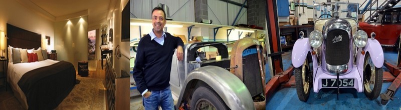 The Atlantic Hotel, situé au sud-ouest de l’île est une escale de charme et gastronomique de choix. Joe Catellino est le manager de la société de location de voitures de collection Le Riche qui propose la Jersey Classic Hire (Crédit photo David Raynal). The Atlantic Hotel, situé au sud-ouest de l’île est une escale de charme et gastronomique de choix. Joe Catellino est le manager de la société de location de voitures de collection Le Riche qui propose la Jersey Classic Hire (Crédit photo David Raynal).
