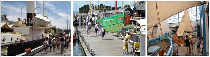 Dans le cadre exceptionnel de la ria du Port-Rhu, à quelques encablures de l'île Tristan, c’est aussi un musée à flot, unique en France (Crédit Photos francis Holveck)