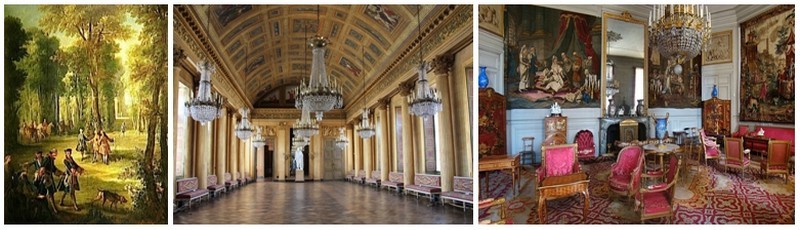 De gauche à droite : La seconde salle de bal réaménagée sur ordre de l'Empereur Napoléon 1er ainsi que le salon de musique (Crédit photos DR) De gauche à droite : La seconde salle de bal réaménagée sur ordre de l'Empereur Napoléon 1er ainsi que le salon de musique (Crédit photos DR)
