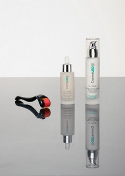 Pour un suivi “maison“ DermaBooster, sérum et crème CosmeLed en vente à l’institut EstheClinic (Crédit photo DR) Pour un suivi “maison“ DermaBooster, sérum et crème CosmeLed en vente à l’institut EstheClinic (Crédit photo DR)