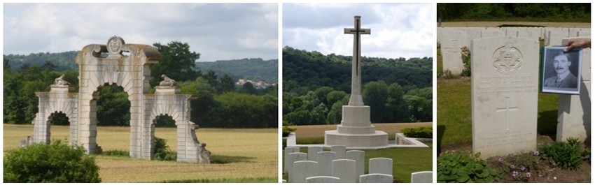 De gauche à droite : Vestiges du Château de Soupir (© Catherine Gary); Mémorial Anglais (© Catherine Gary); Cimetière anglais de Vendresse (© Catherine Gary) ; De gauche à droite : Vestiges du Château de Soupir (© Catherine Gary); Mémorial Anglais (© Catherine Gary); Cimetière anglais de Vendresse (© Catherine Gary) ;