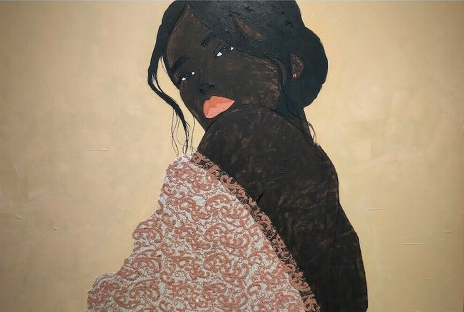 Time To Tango, 2021 Nana Kwesi Agyare Ansah Peinture : acrylique, collage, broderie, techniques mixte @This is Ghana Time To Tango, 2021 Nana Kwesi Agyare Ansah Peinture : acrylique, collage, broderie, techniques mixte @This is Ghana