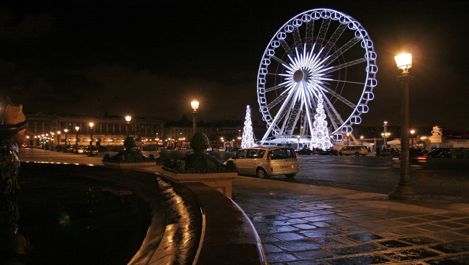 Place de la Concorde la nuit à Paris (France) - Crédit photo David Raynal)