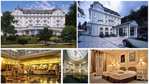 Hôtel de l'Esplanade, le hall de réception, la salle de billard, une des somptueuses chambres (crédit photo DR) Hôtel de l'Esplanade, le hall de réception, la salle de billard, une des somptueuses chambres (crédit photo DR)