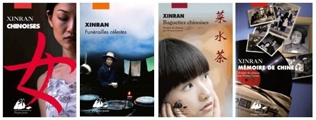 Couverture des principaux ouvrages de l'écrivaine Chinoise Xinran parus aux Editions Philippe Picquier (Crédit photo DR)