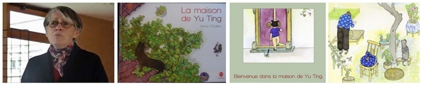 Portrait de Anne Thiollier, couverture et illustrations de "La maison de Yu Ting". Un livre qui a obtenu comme toute son oeuvre un immense succès auprès de la jeunesse  (Crédit photo DR)