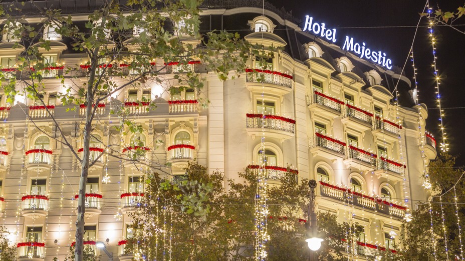 Le mythique 5 étoiles du Paseo de Gracia paré pour les fêtes de fin d'année. @ DR