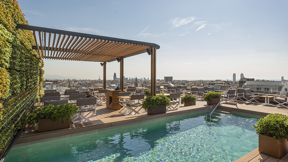 Terrasse du Majestic à Barcelone. @ DR