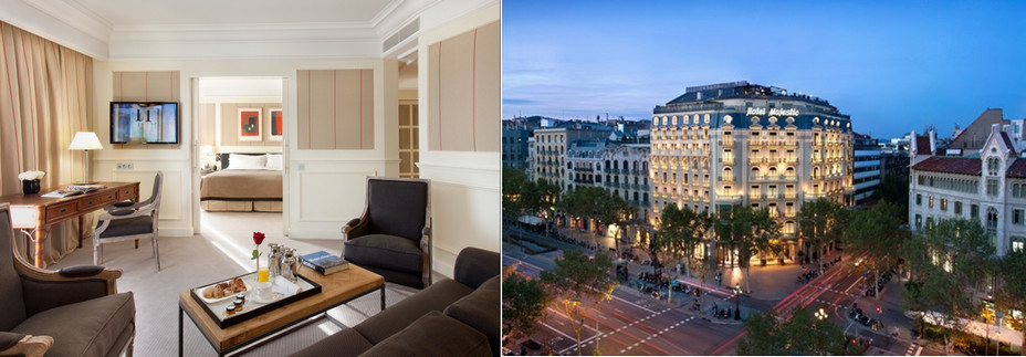 Une suite à l'Hôtel Majestic et spa et vue sur l'Hôtel @ DR Une suite à l'Hôtel Majestic et spa et vue sur l'Hôtel @ DR