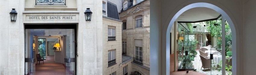 L'Hôtel des Saint-Pères, un Hôtel particulierconstruit en 1658 par Daniel Gittard, architecte du Roi Soleil, s’organise autour d’un patio central arboré. (Crédit photos DR)