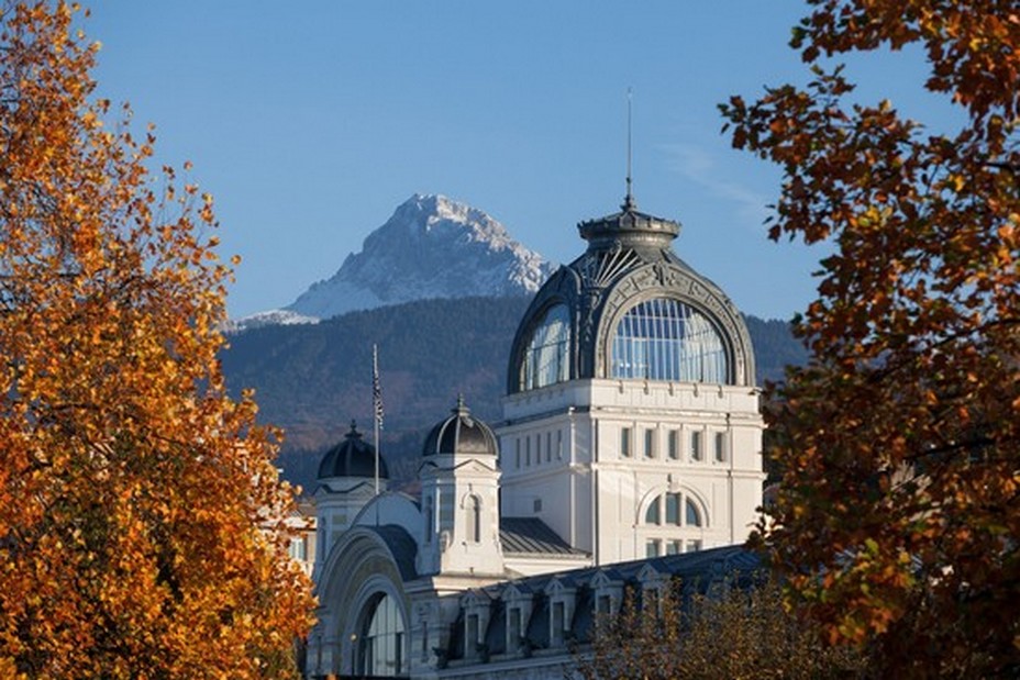 Aujourd’hui, Evian est reconnue pour son architecture Belle Epoque. Crédit photo Pierre Thiriet.