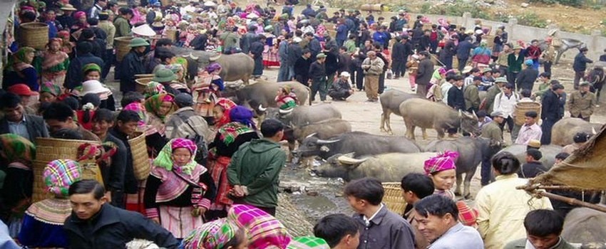 On grimpe vers Bac Ha où se tient le grand marché hebdomadaire des H’Mongs colorés. (Crédit photo DR)