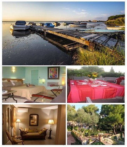 Première photo : Etang de Thau,appontement. @ C.Ferrer/Wikimedia.Commons. En haut de gauche à droite : La chambre Matisse de la maison d'hôtes A l'Ombre des Pins et à côté la terrasse ou prendre son petit déjeuner avec vue sur la mer (Crédit photos DR) En bas de gauche à droite une seconde très belle maison d'hôtes Rivages face à l’étang de Thau et au port que l’on découvre de son jardin en terrasses, au-dessus de l’Ecole des Beaux Arts. (Crédit photos André Degon) Première photo : Etang de Thau,appontement. @ C.Ferrer/Wikimedia.Commons. En haut de gauche à droite : La chambre Matisse de la maison d'hôtes A l'Ombre des Pins et à côté la terrasse ou prendre son petit déjeuner avec vue sur la mer (Crédit photos DR) En bas de gauche à droite une seconde très belle maison d'hôtes Rivages face à l’étang de Thau et au port que l’on découvre de son jardin en terrasses, au-dessus de l’Ecole des Beaux Arts. (Crédit photos André Degon)
