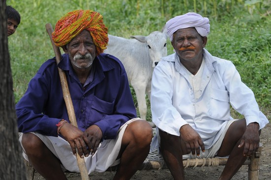 Mandu : deux hommes de la tribu Bhil (Crédit photo Fabrice Dimier)