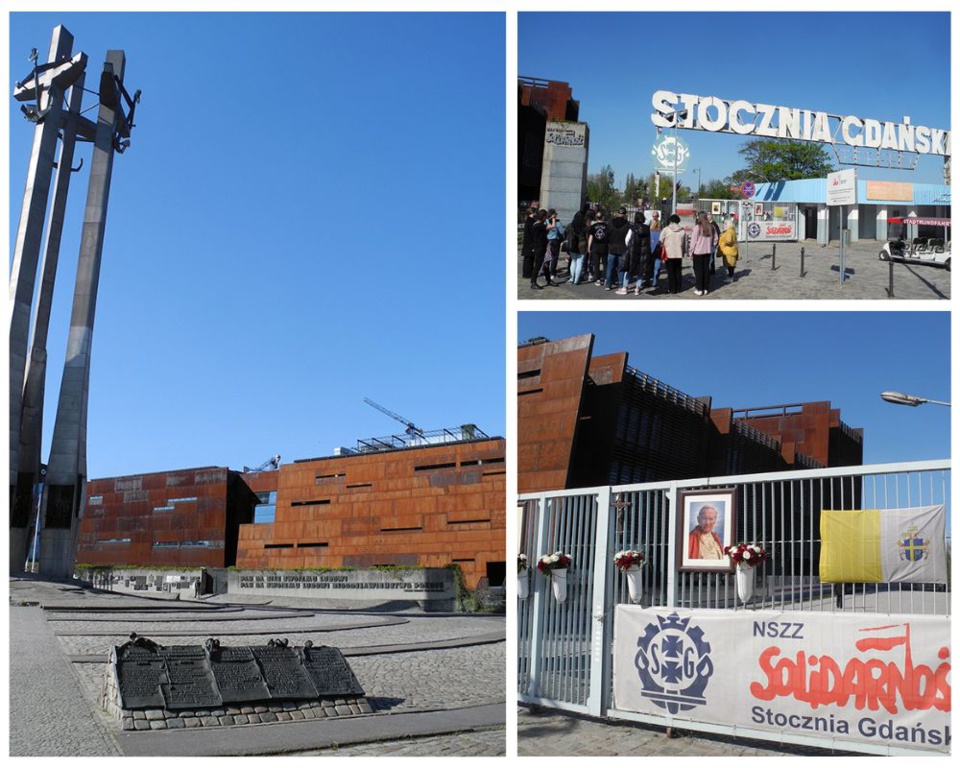 A gauche, le monument aux premières victimes du mouvement de 1970 avec ses flèches et ses trois ancres de 200 tonnes @ Claude Vautrin. A gauche, le monument aux premières victimes du mouvement de 1970 avec ses flèches et ses trois ancres de 200 tonnes @ Claude Vautrin.