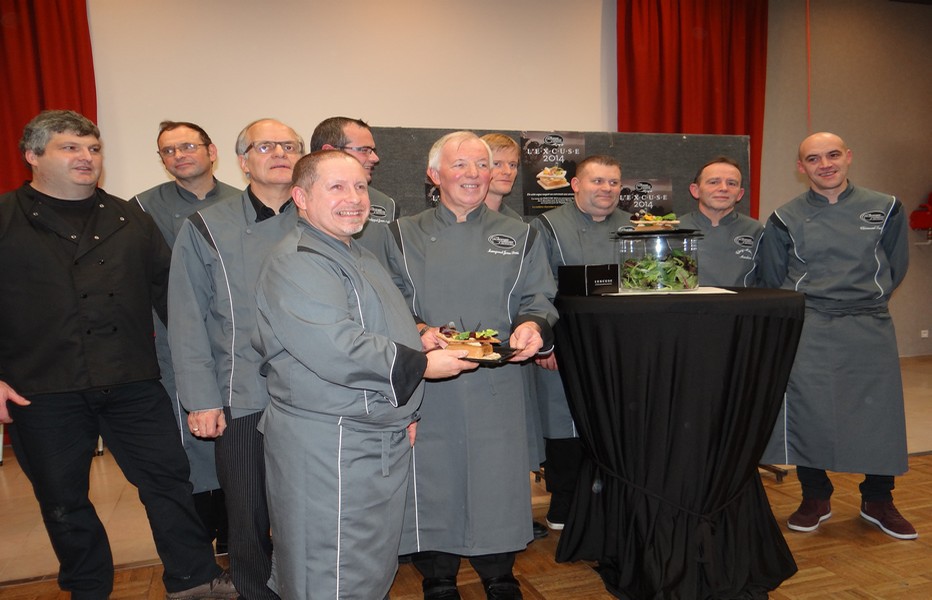 Présentation officielle de « L’Excuse » par l’Académie Gourmande des Chaircuitiers. (Crédit photo Bertrand Munier)