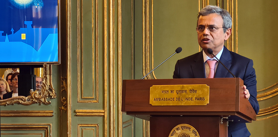 Jawed Ashraf, Ambassadeur de l'Inde en France lors de la présentation du festival le 27 juin @ David Raynal