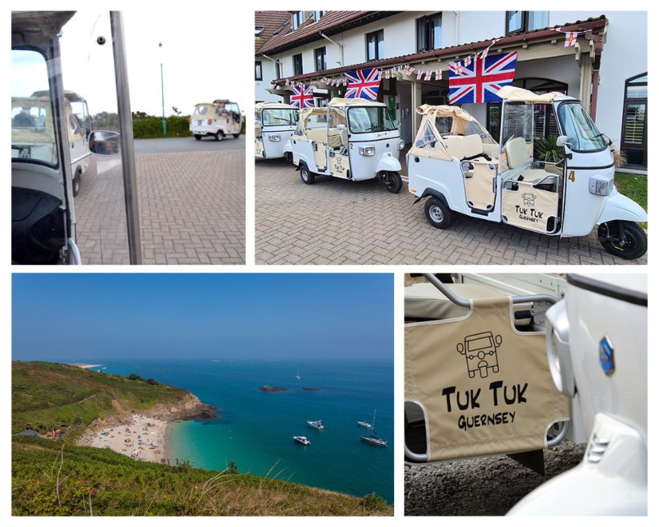 Petit train ou Tuk-Tuk les moyens de transports doux sont diversifiés @ Visit Guernesey, David Raynal. Petit train ou Tuk-Tuk les moyens de transports doux sont diversifiés @ Visit Guernesey, David Raynal.