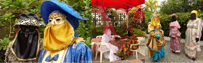 les bals parés-masqués sont un peu la revanche des femmes guyanaises, cette tradition transmise de génération en génération, perdure aussi pour le plus grand plaisir des hommes. (Crédit photos Yann Menguy)