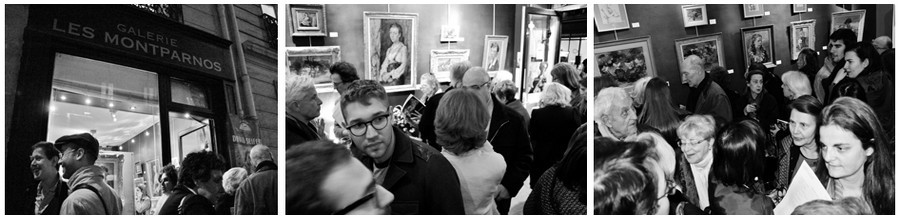 Vernissage de l'exposition des oeuvres de David Seifert à la Galerie parisienne Les Montparnos. Exposition à voir jusqu'au 4 Juin 2015 (© Juliette et David Raynal)