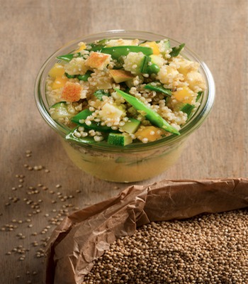 Ekki propose une salade au quinoa belge “ La Bruyère“ (Crédit photo Catherine Gary) Ekki propose une salade au quinoa belge “ La Bruyère“ (Crédit photo Catherine Gary)