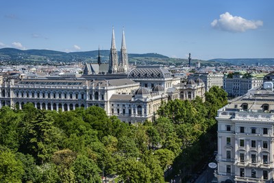 Vue d'en haut sur la  Ringstrasse à Vienne (Autriche) (© WienTourismus  Christian Stemper)