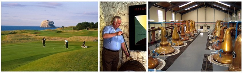 Golf en Ecosse (Crédit photo David Raynal) ; Distillerie à Oban (Ecosse) ;Glenfiddich Alambics - Antonin Marcel Licence CC - (Crédit photo DR) Golf en Ecosse (Crédit photo David Raynal) ; Distillerie à Oban (Ecosse) ;Glenfiddich Alambics - Antonin Marcel Licence CC - (Crédit photo DR)