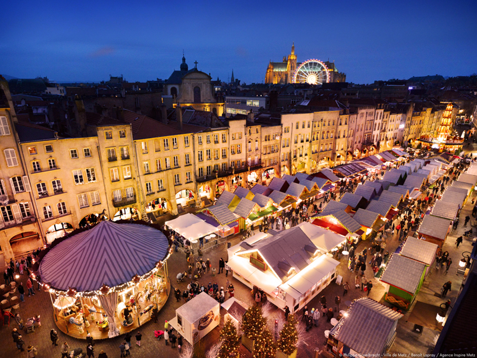 Marché de Noël Place Saint-Louis © Moselle Attractivité